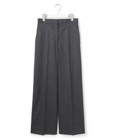ICB 【洗える】T/Wブロード ワイドストレートパンツ