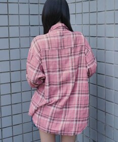 WEGO チェックBIGネルシャツ