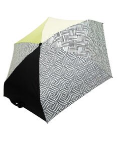 +RING 【UVカット95%以上】【UPF50＋】プラスリング レディース向け 晴雨兼用 折傘 BLK/WHT T1307