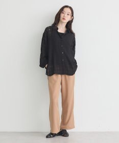 earth music&ecology シャドーチェックシャツ