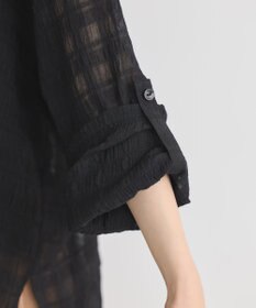 earth music&ecology シャドーチェックシャツ