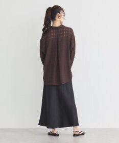 earth music&ecology シャドーチェックシャツ