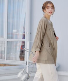 Tiaclasse 【洗える】シアーロングブルゾン