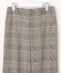 J.PRESS LADIES 【洗える】PL/Visストレッチチェック セミワイド パンツ