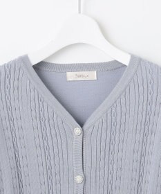 Feroux 【洗える】ビジューボタン カーディガン