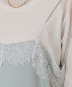 AMERICAN HOLIC レースサテンキャミワンピース