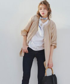 Tiaclasse 【洗える】シアーロングブルゾン