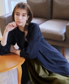 Tiaclasse 【洗える】シアーロングブルゾン