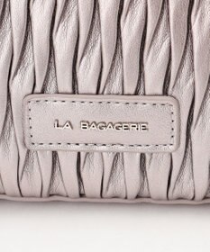 LA BAGAGERIE ランダムプリーツ2WAYハンドバッグ