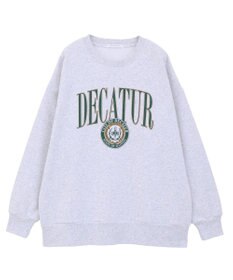 AMERICAN HOLIC カレッジロゴクラックプリント裏毛プルオーバー