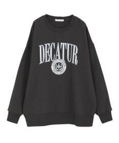 AMERICAN HOLIC カレッジロゴクラックプリント裏毛プルオーバー