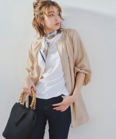 Tiaclasse 【洗える】シアーロングブルゾン