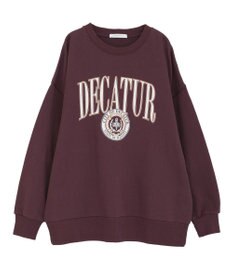 AMERICAN HOLIC カレッジロゴクラックプリント裏毛プルオーバー