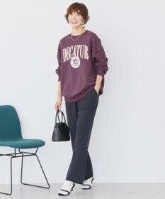 AMERICAN HOLIC カレッジロゴクラックプリント裏毛プルオーバー