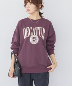 AMERICAN HOLIC カレッジロゴクラックプリント裏毛プルオーバー