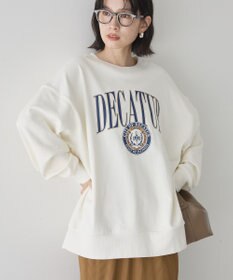 AMERICAN HOLIC カレッジロゴクラックプリント裏毛プルオーバー