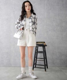 WEGO 台形デニムショートパンツ