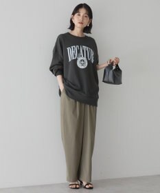 AMERICAN HOLIC カレッジロゴクラックプリント裏毛プルオーバー