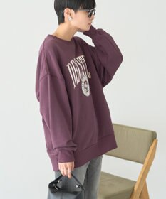 AMERICAN HOLIC カレッジロゴクラックプリント裏毛プルオーバー