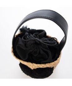 UNBILLION カシュカシュ cachecache / ハート付ラフィアバケットトート カゴバッグ