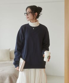 WEGO 【ユニセックス着用ITEM/裏起毛】リラックスフィットスウェットプルオーバー