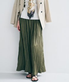 uncrave マシーンプリーツ フレアスカート