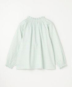 組曲 KIDS 【150-160㎝】シャーリングチェック トップス
