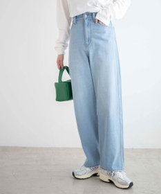 WEGO ルーズストレートデニムパンツ