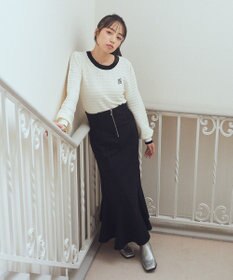 earth music&ecology 配色バックリボンプルオーバー