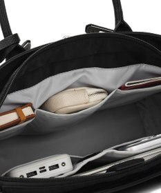 style code 【高密度ナイロン×レザー】ナイロンロングハンドルトートバッグ　軽量　大容量