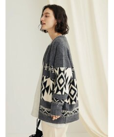 CRAFT STANDARD BOUTIQUE オルテガ柄ニットＺＩＰブルゾン