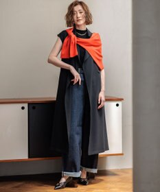 23区 【CLASSY. 10月号掲載/洗える】ドレープ ジレ