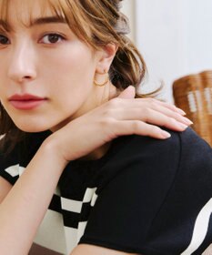 Tiaclasse 【新色追加・洗える】マルチボーダーフレンチニットチュニック