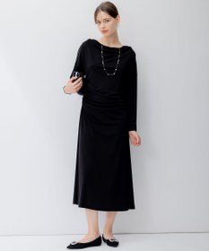 23区 【APPLAUDIR】トリアセドライスムース ドレープドレス