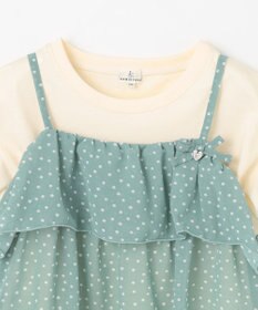 組曲 KIDS 【110-140㎝】ドットキャミ＋TシャツSET