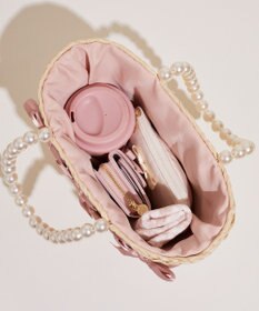 Maison de FLEUR EC限定パールハンドルリボンカゴバッグ