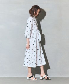 GRACE CONTINENTAL ヒールプリントシャツドレス