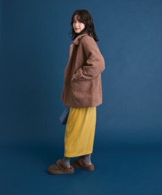 Green Parks ぽかぽか裏起毛ベロアＩラインスカート