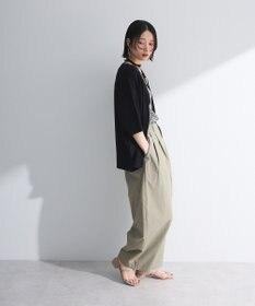 Green Parks 刺繍コードＶネックフレンチカーディガン