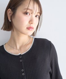 earth music&ecology チェーンリブラメカットソー