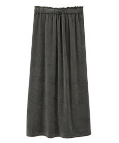 Green Parks ぽかぽか裏起毛ベロアＩラインスカート