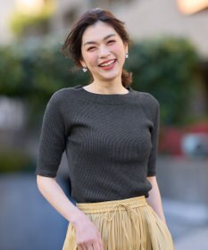 ANY ラメリブニット