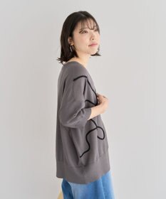 Green Parks 刺繍コードＶネックフレンチカーディガン