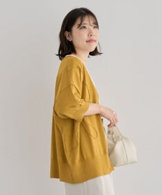 Green Parks 刺繍コードＶネックフレンチカーディガン