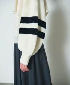 GRACE CONTINENTAL 畦ショートニットカーディガン