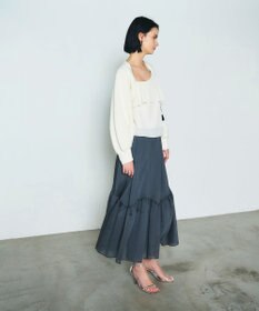 GRACE CONTINENTAL 畦ショートニットカーディガン