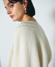 GRACE CONTINENTAL 畦ショートニットカーディガン