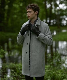 JOSEPH ABBOUD 【JAPAN FABRIC】アンゴラミックスカルゼ コート