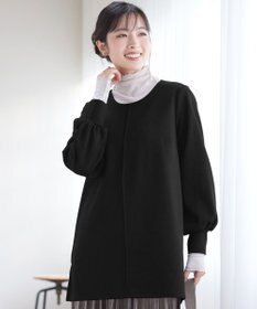 Tiaclasse 【洗える】ボンディングパフスリーブチュニック