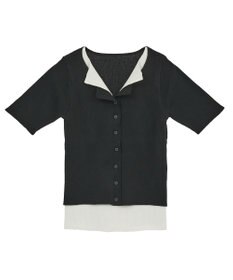 Green Parks ・Ｐｅｔｉｔ　Ｆｌｅｕｒ　バイカラーレイヤードニット